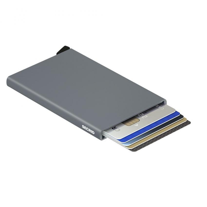 Porte-cartes RFID gris foncé titanium