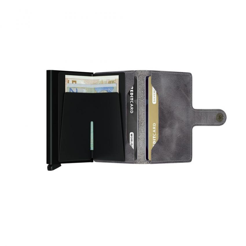 Porte-cartes RFID Vintage grey / black