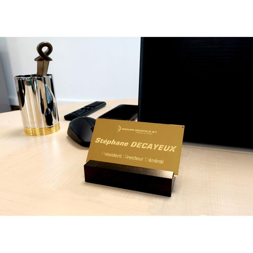Plaque de bureau