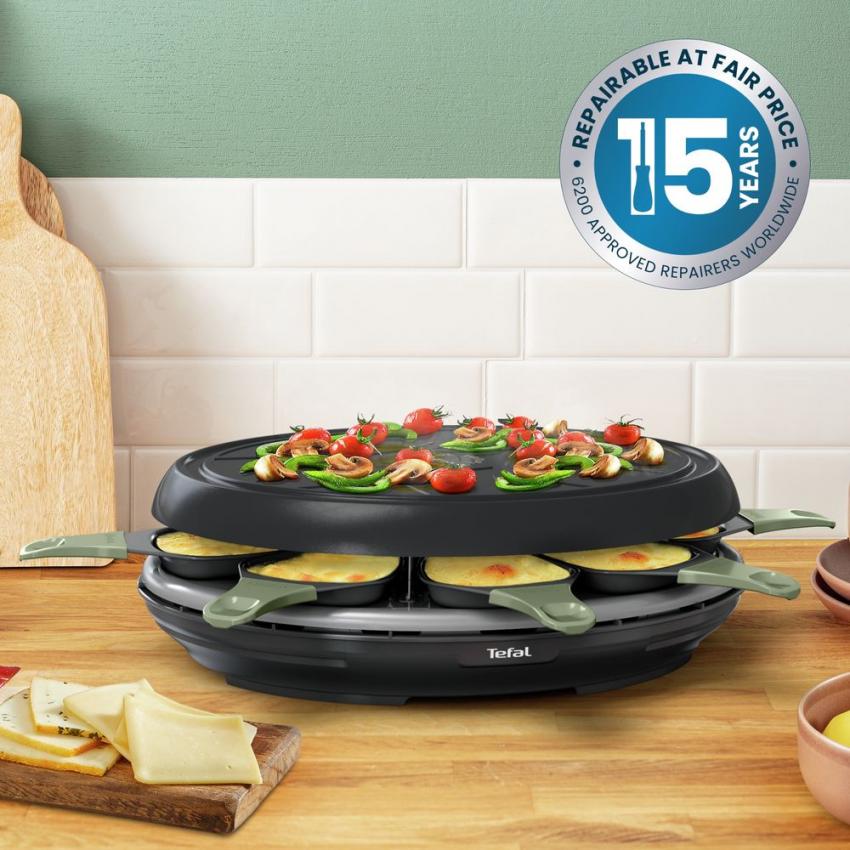 RACLETTE ECO 8 COUPELLES NOIR