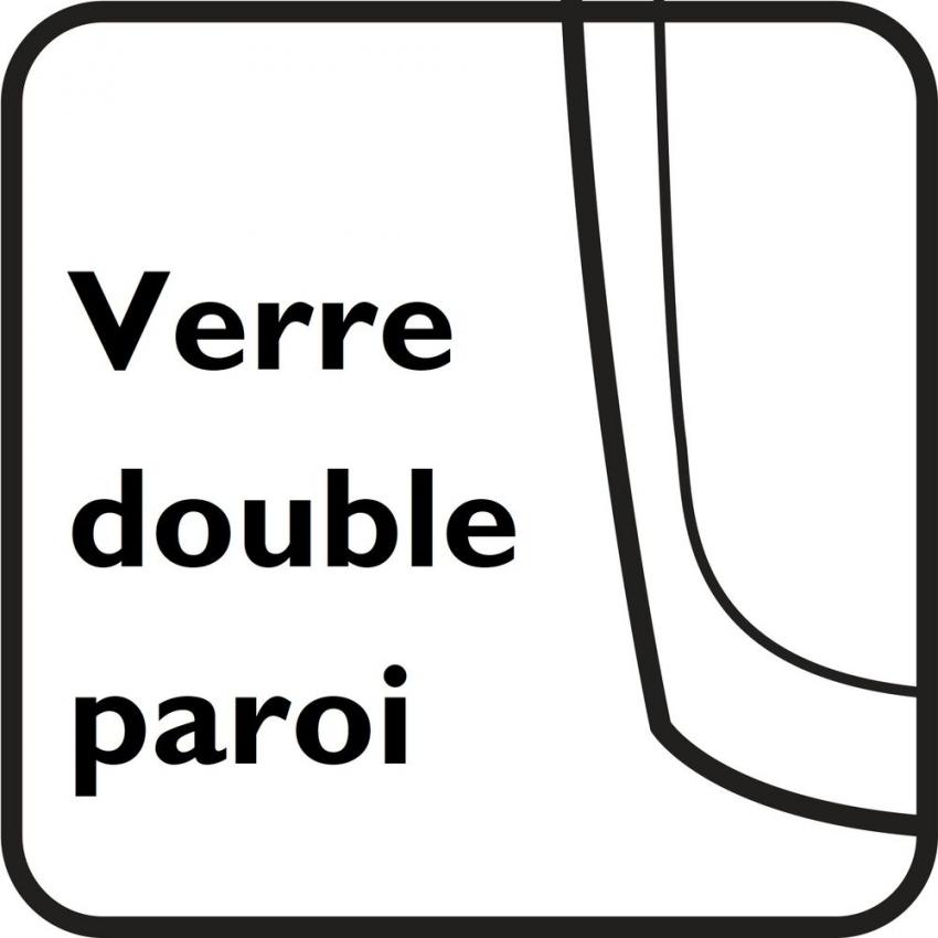 TEA MUG VERRE NOIR 0,4 L