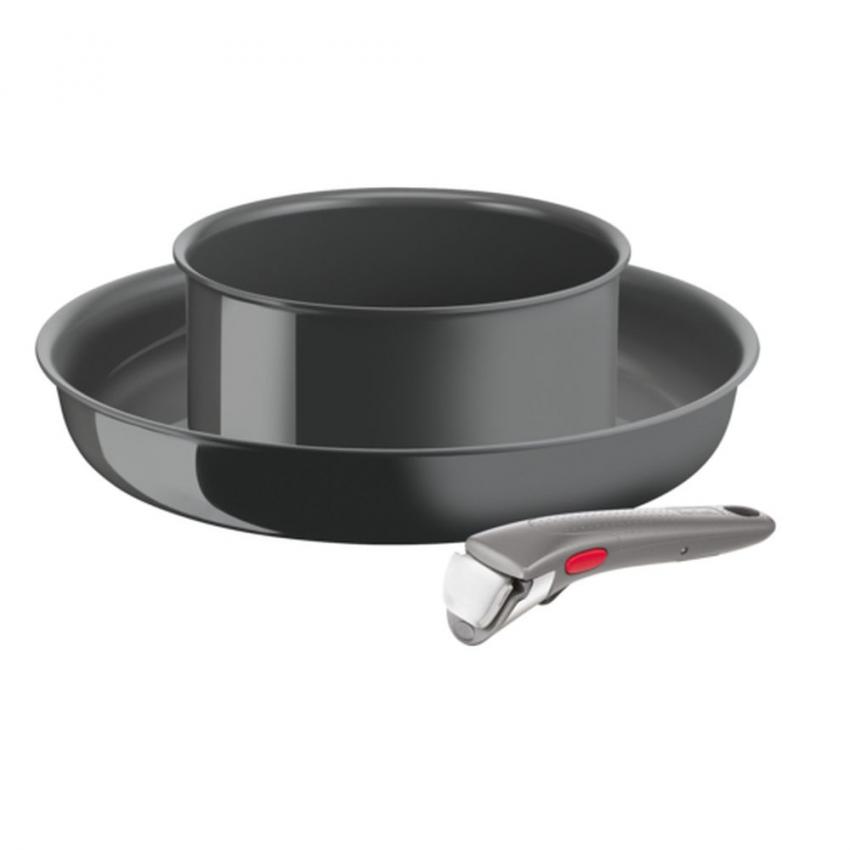 Set Ingenio Renew : 1 Poêle 28Cm 1 Casserole 18Cm 1 Poignée induction