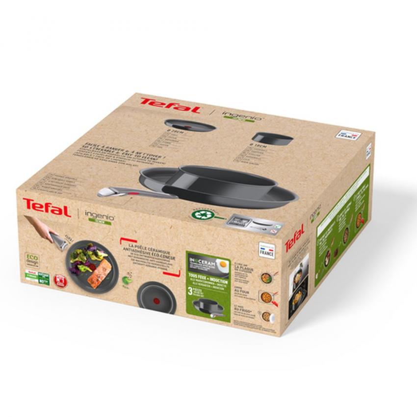 Set Ingenio Renew : 1 Poêle 28Cm 1 Casserole 18Cm 1 Poignée induction