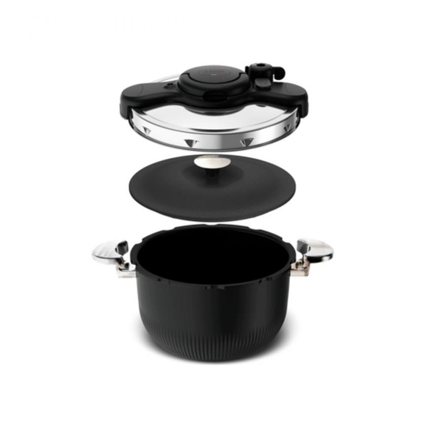 Autocuiseur 2 en 1 Clipso Minut Duo Tempo 6L Noir