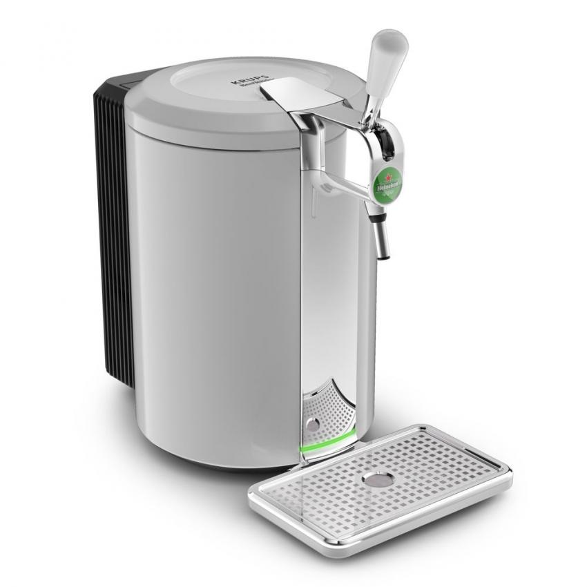Beertender Compact Silver avec Plateau, Verres et Sous-Bocks