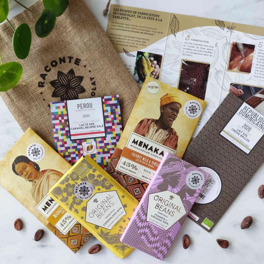 Coffret chocolat au lait Bean-to-Bar du monde entier