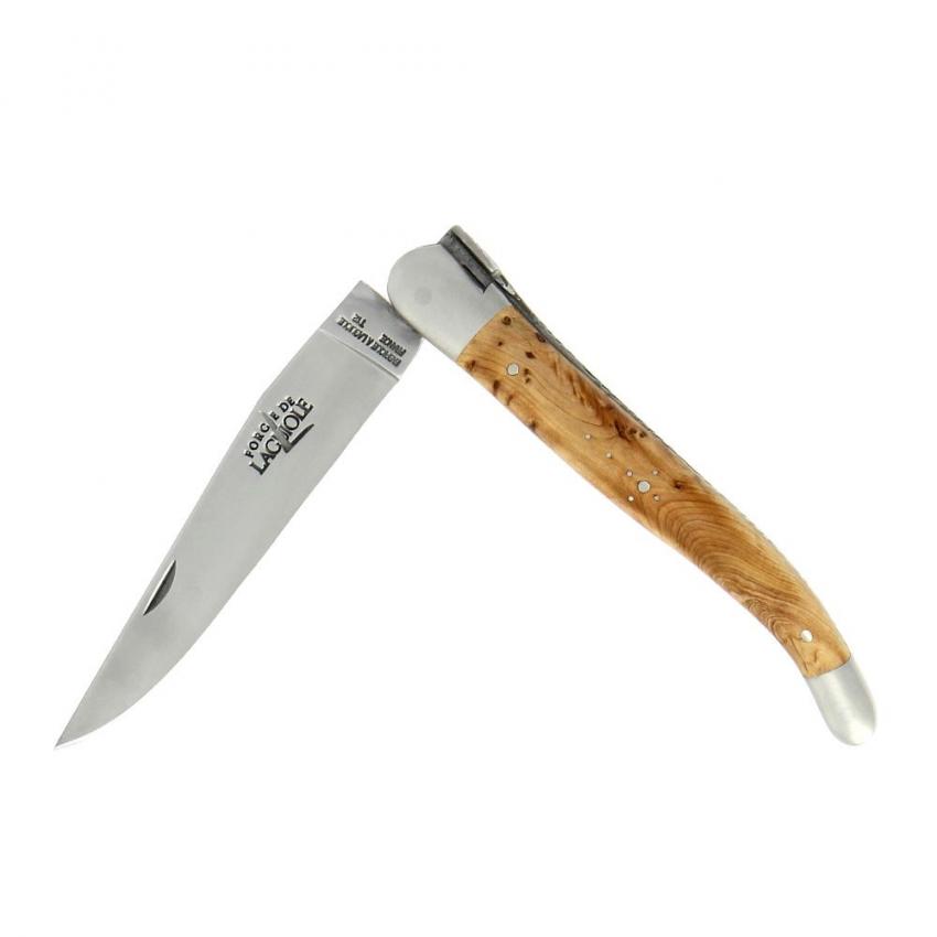 Couteau pliant 12cm en genévrier avec mitres inox