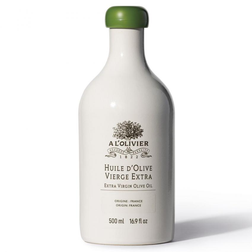 HUILE D'OLIVE VIERGE EXTRA FRUITÉ VERT - BOUTEILLE GRÈS 500ML