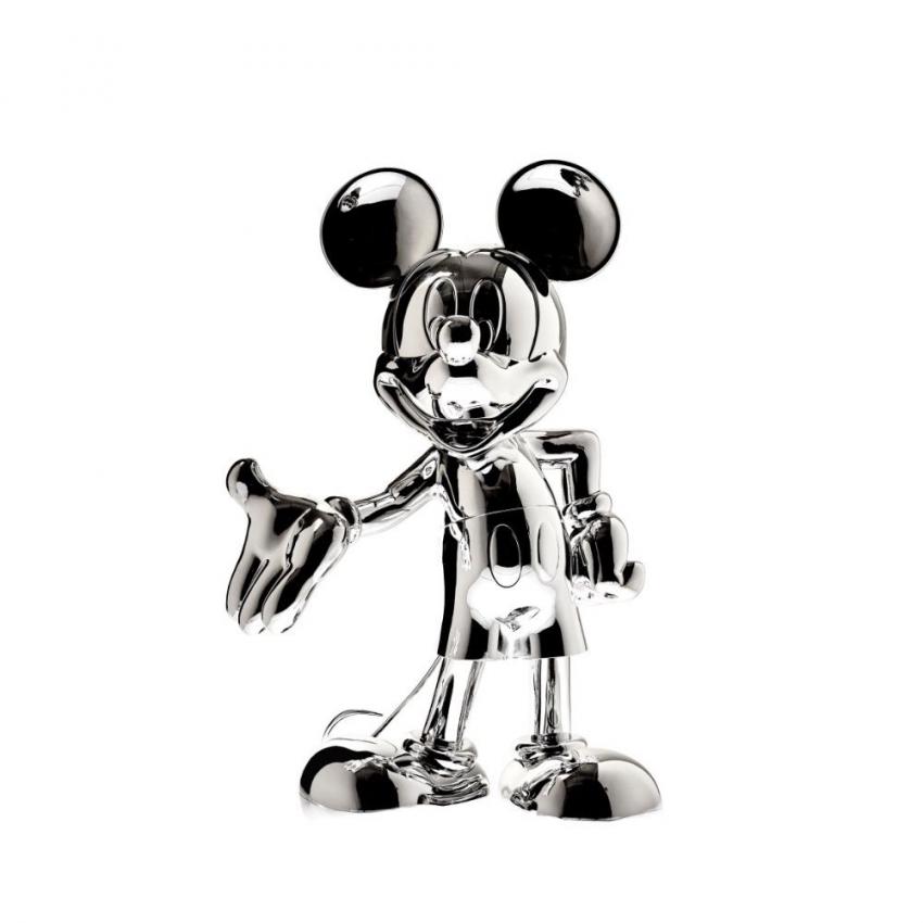 MICKEY WELCOME CHROME ARGENT - 30 CM