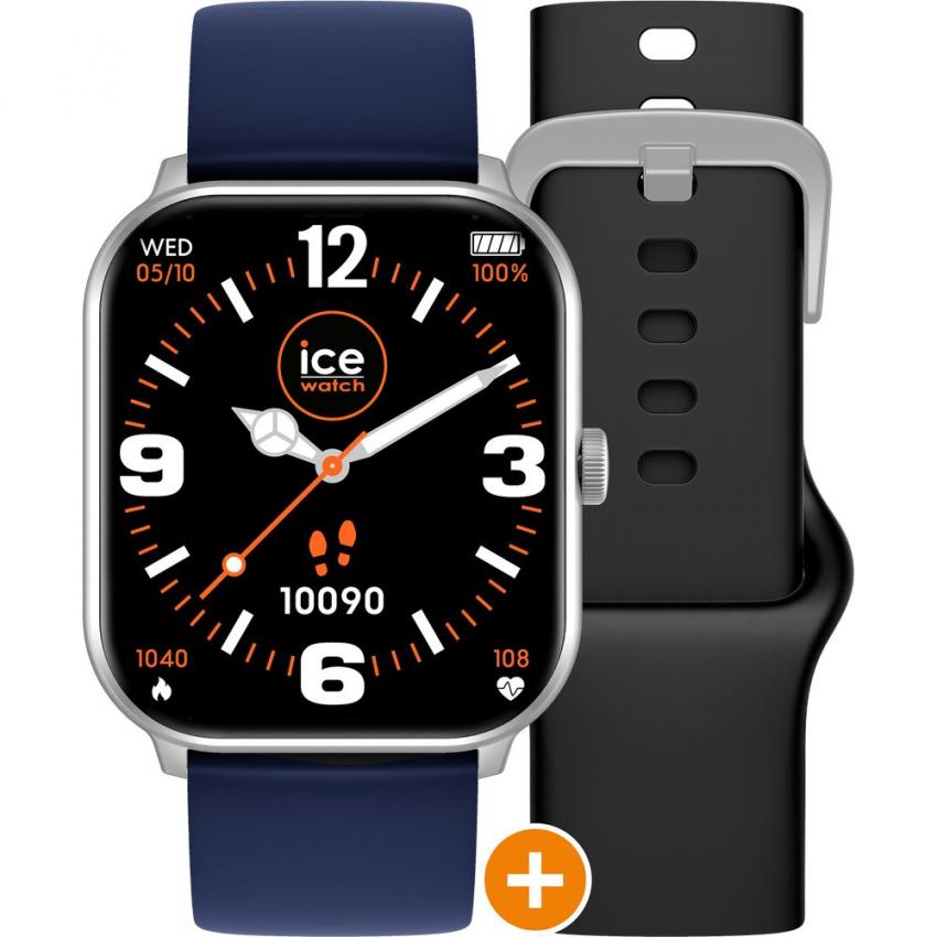 ICE smart - ICE 1.0 - Silver - 2 bands - Navy - Black - 1.85