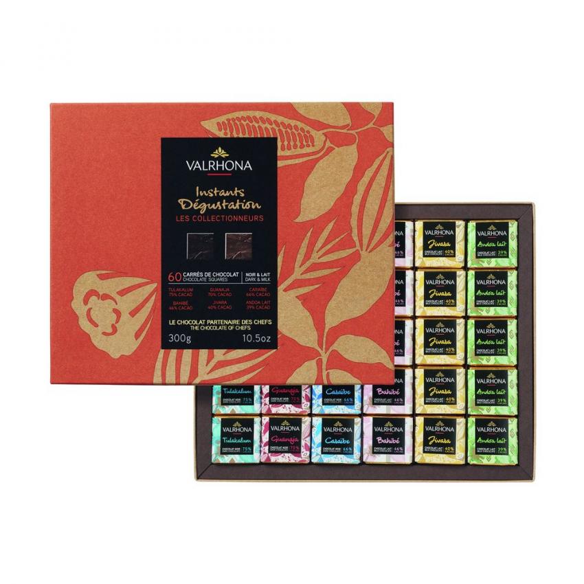 COFFRET 60 CARRES NOIR LAIT