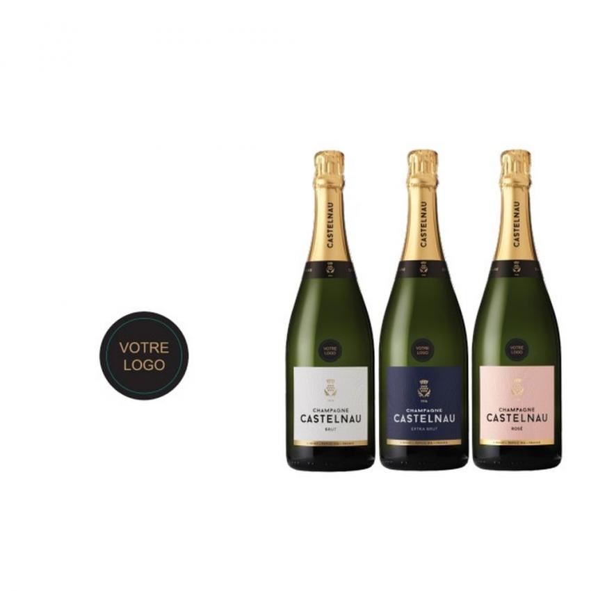 Personnalisation Bouteille Champagne Castelnau