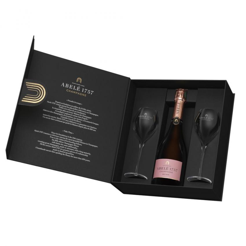 Abelé 1757 Rosé en coffret avec 2 flûtes