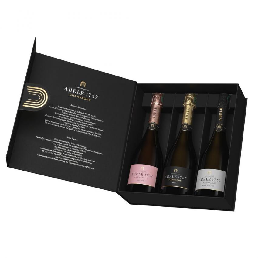 Coffret 3 bouteilles Abelé 1757 Brut / Blanc de Blancs / Rosé