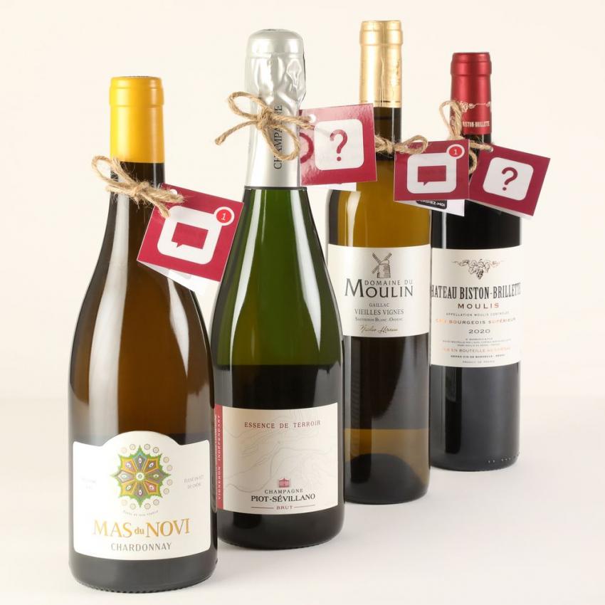 Bouteilles de vin cadeaux Dionysa | avec leur étiquette QR-Code CodyMessage