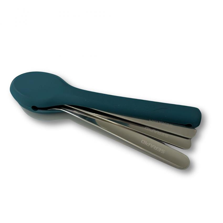 Serapid Reusable Cutlery Set with Silicone Storage Pouch