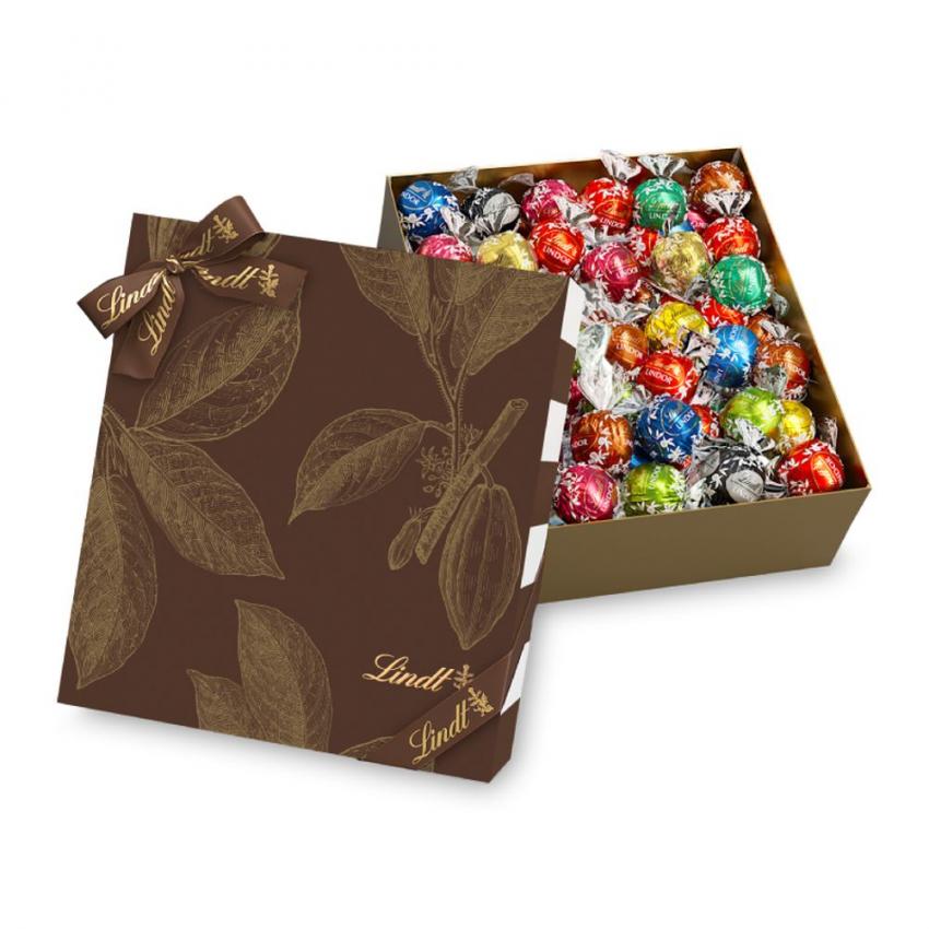 BOÎTE CADEAU CACAO LINDOR ASSORTI - 600g