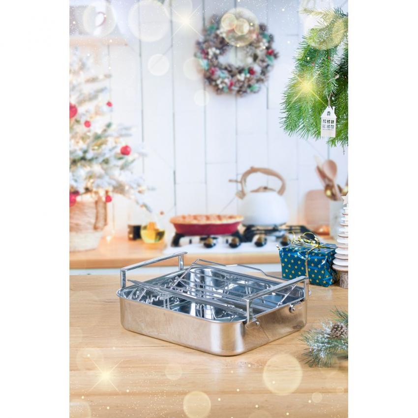 ROASTER 35 CM INOX