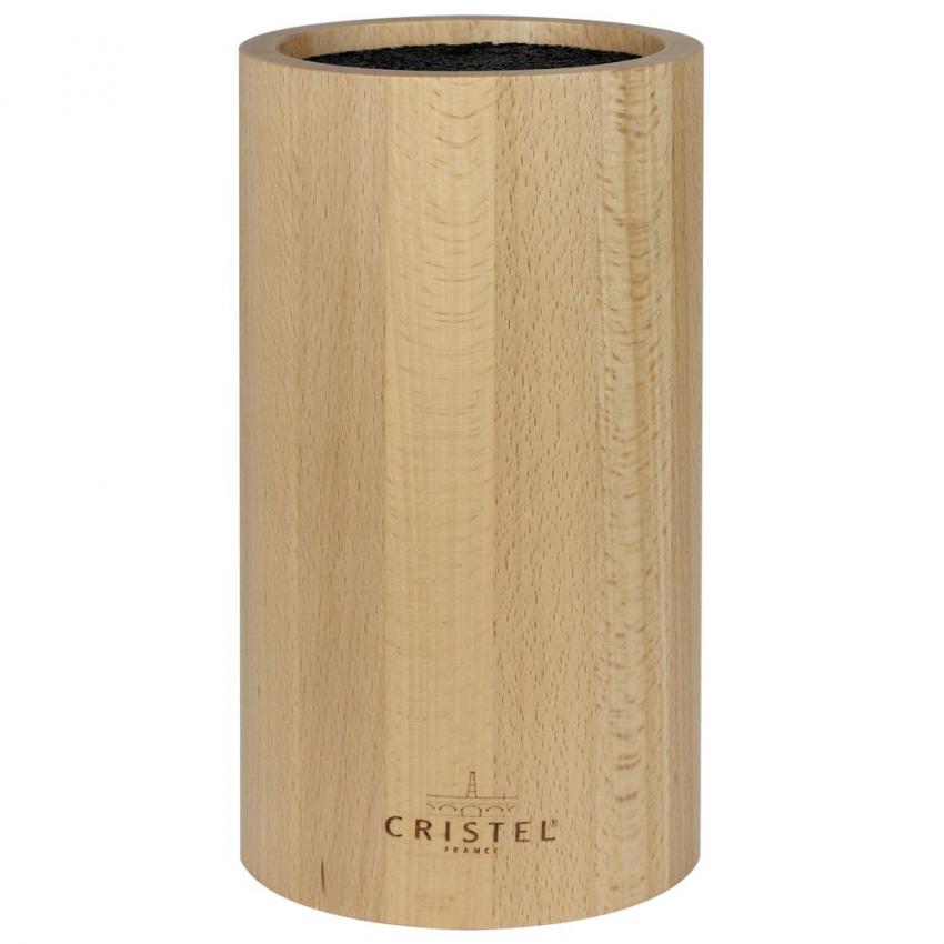 BLOC COUTEAUX EN BOIS HETRE ROND