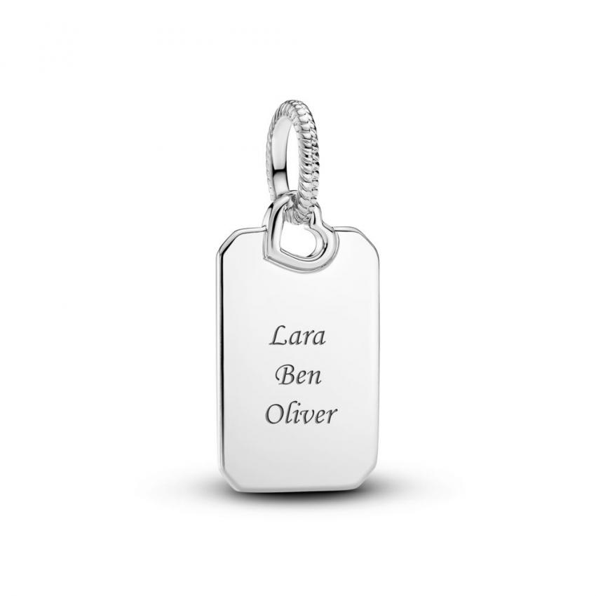 Pendentif Plaque Rectangulaire Gravable