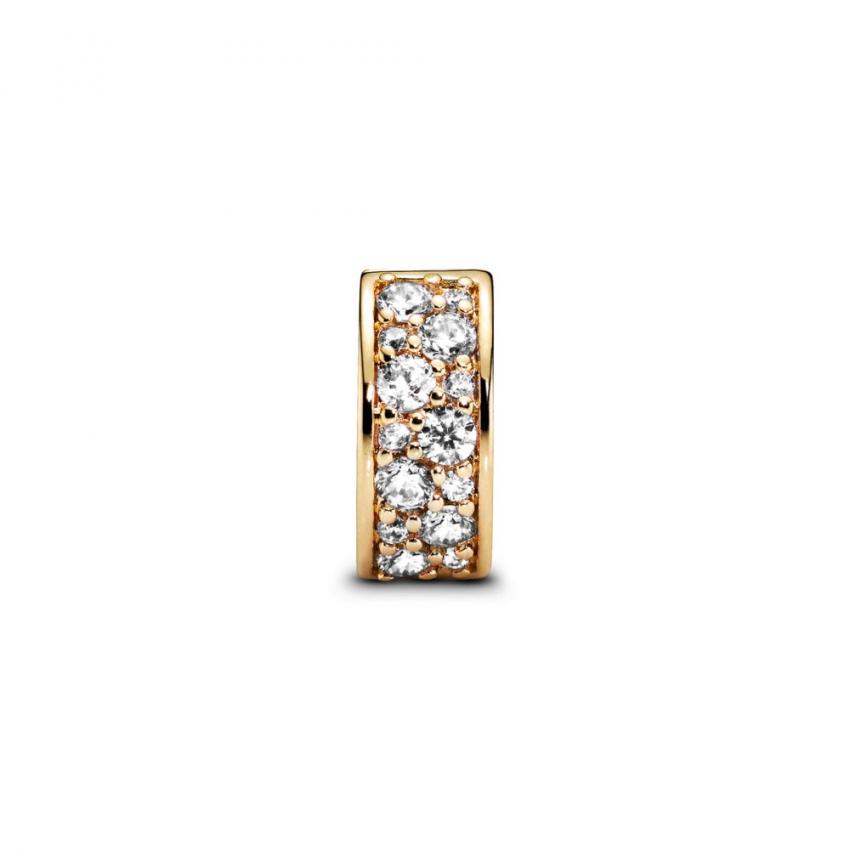 Charm Clip Pavé Transparent