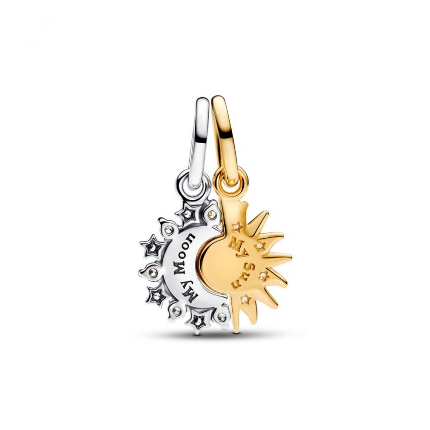 Charm Pendant Soleil & Lune Séparable