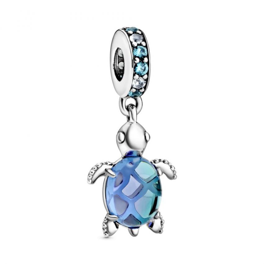 Charm Pendant Tortue de Mer en Verre de Murano