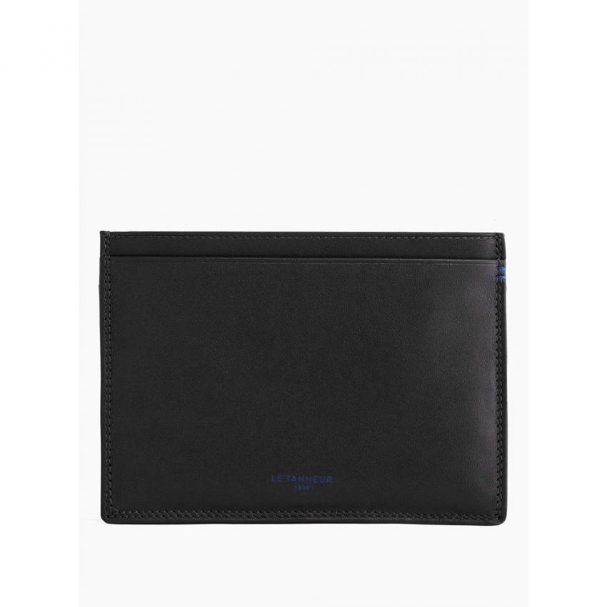 Petit porte-papiers de voiture en cuir lisse