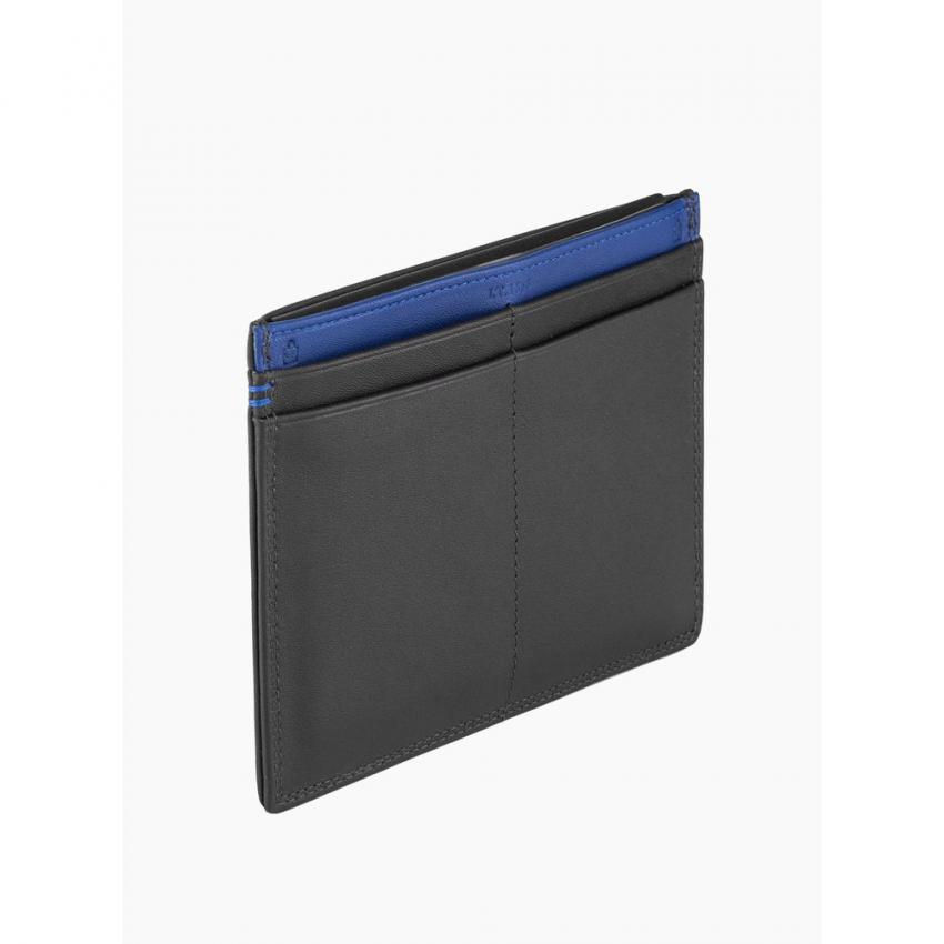 Petit porte-papiers de voiture en cuir lisse