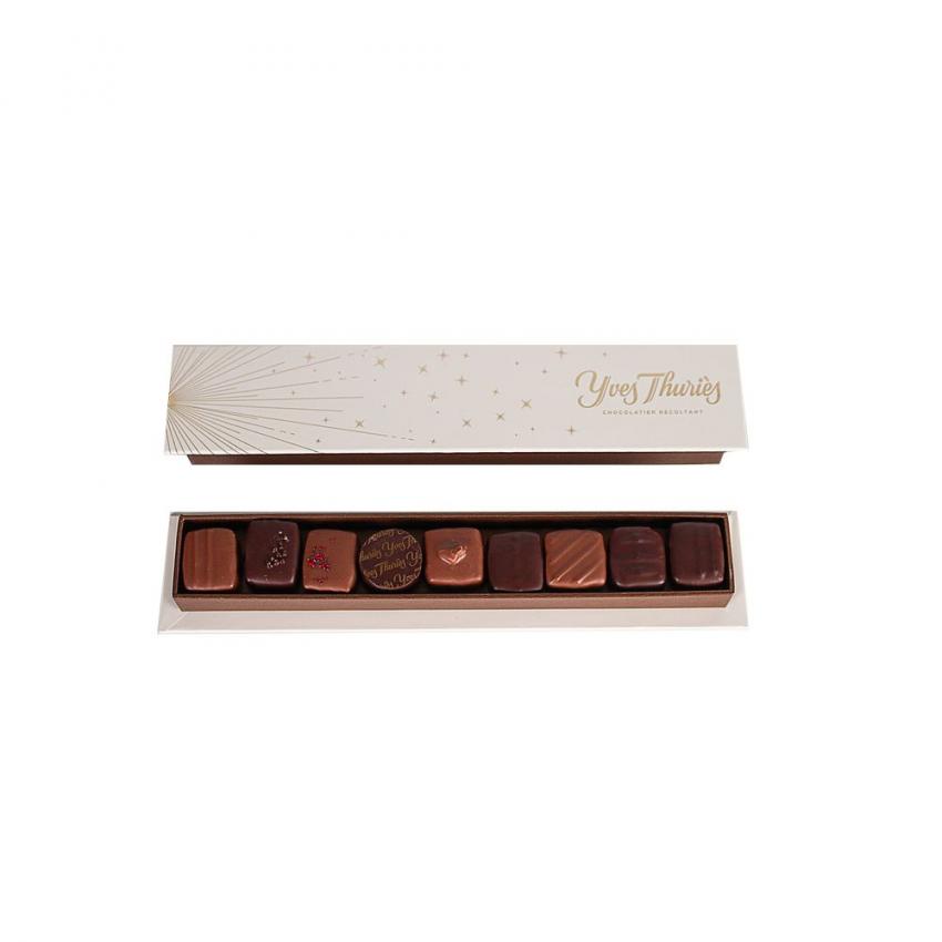 Réglette fêtes 9 chocolats