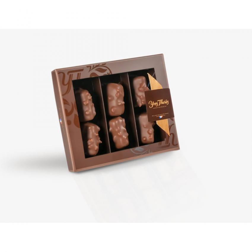 Coffret 6 mini-rochers lait 65g