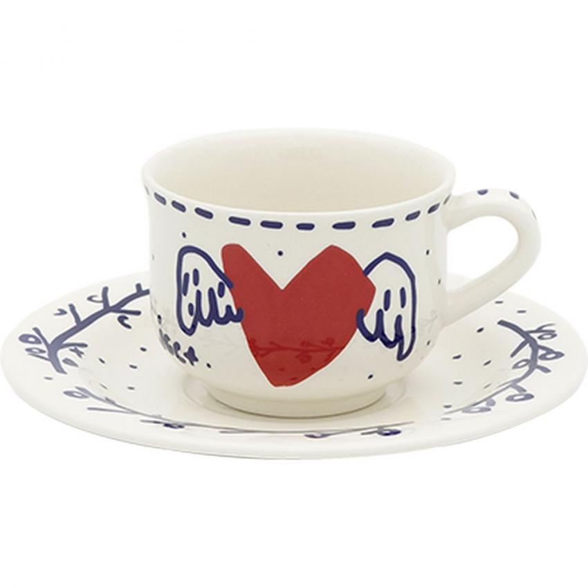 Coffret de 2 tasses et soucoupes à café - L'Archipel Sentimental
