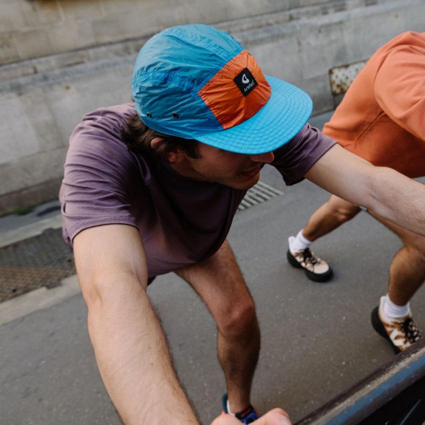 Cirrus - Casquette 5-Panel - Bleu / Orange