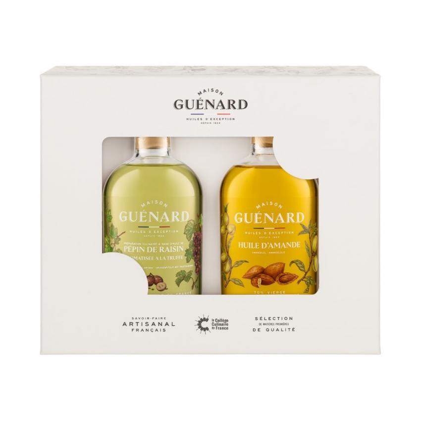Coffret d'huiles d'exception 2 x 24cL - Festif (Amande & Pépin de Raisin à la truffe)