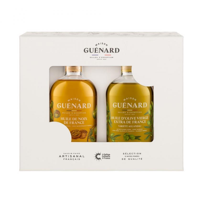 Coffret d'huiles d'exception 2 x 24cL - Prestige (Noix de France & Olive Aglandau)