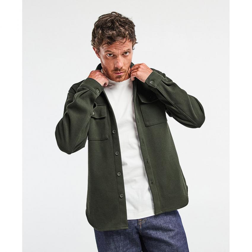 Surchemise piqué de polyester coton recyclé Uni