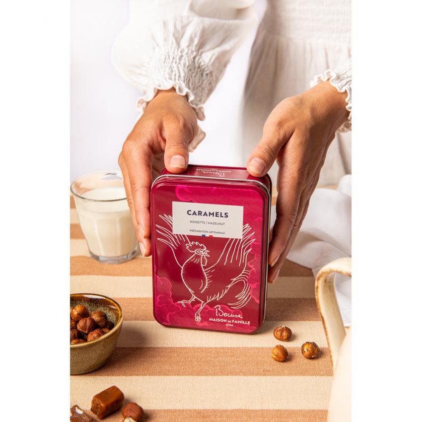 Boite caramels beurre salé noisette