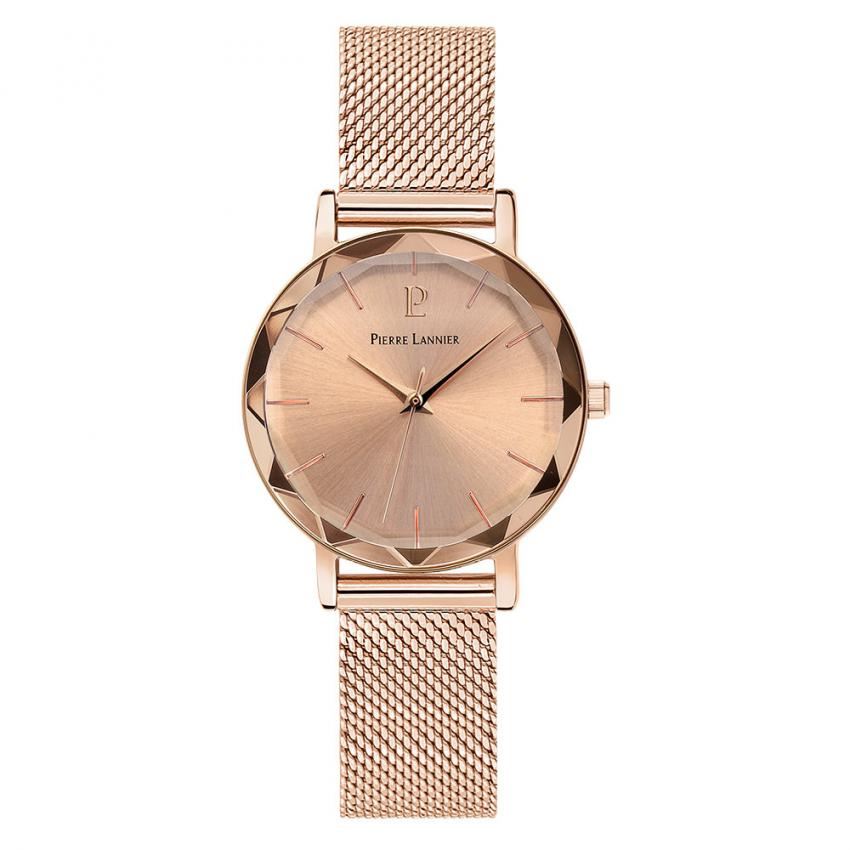 Montre Femme MULTIPLES Cadran Doré rose Bracelet Acier milanais Doré rose