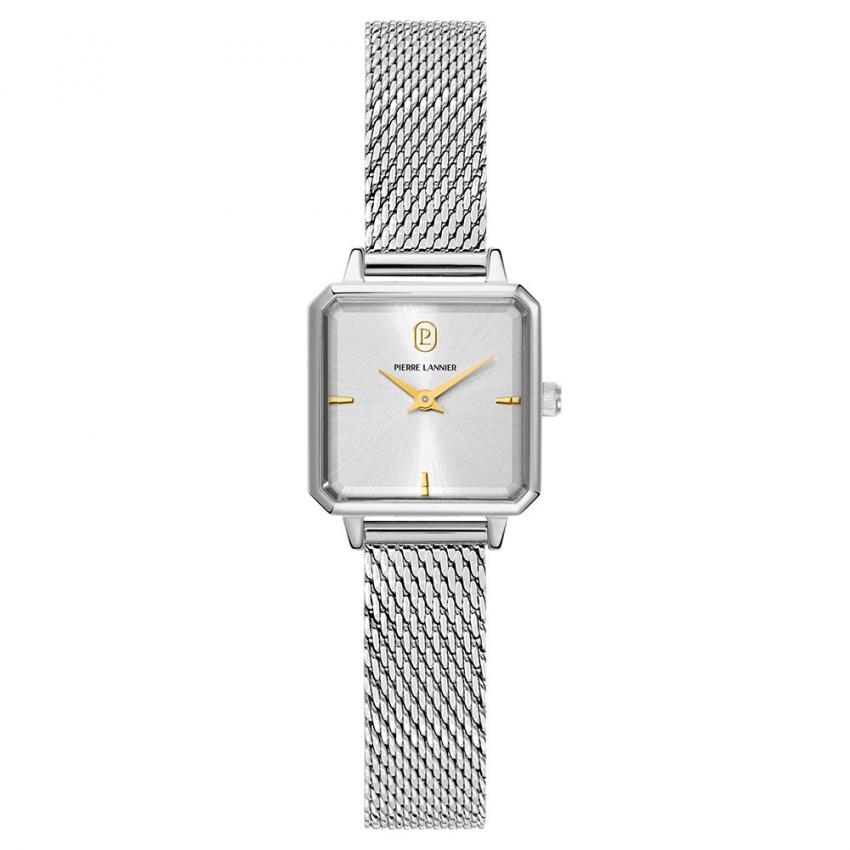 Montre Femme LEONOR Argenté Cadran Argenté Bracelet Acier milanais Argenté 12 MM