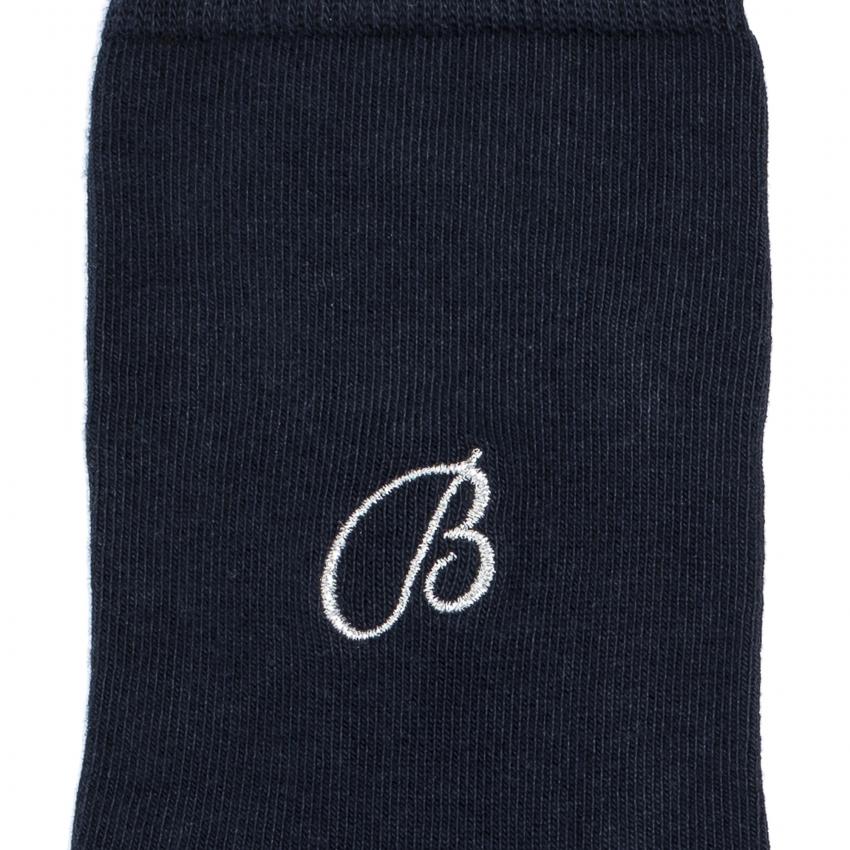 Unie broderie B - Marine
