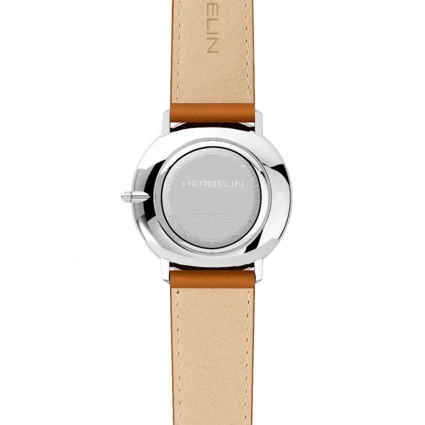 CITY – QUARTZ – BLEU & CUIR BRUN