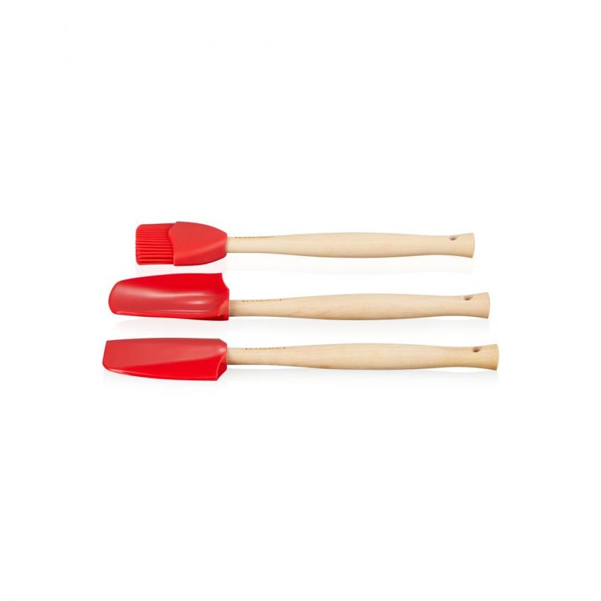 Set de 3 spatules Création en silicone Cerise