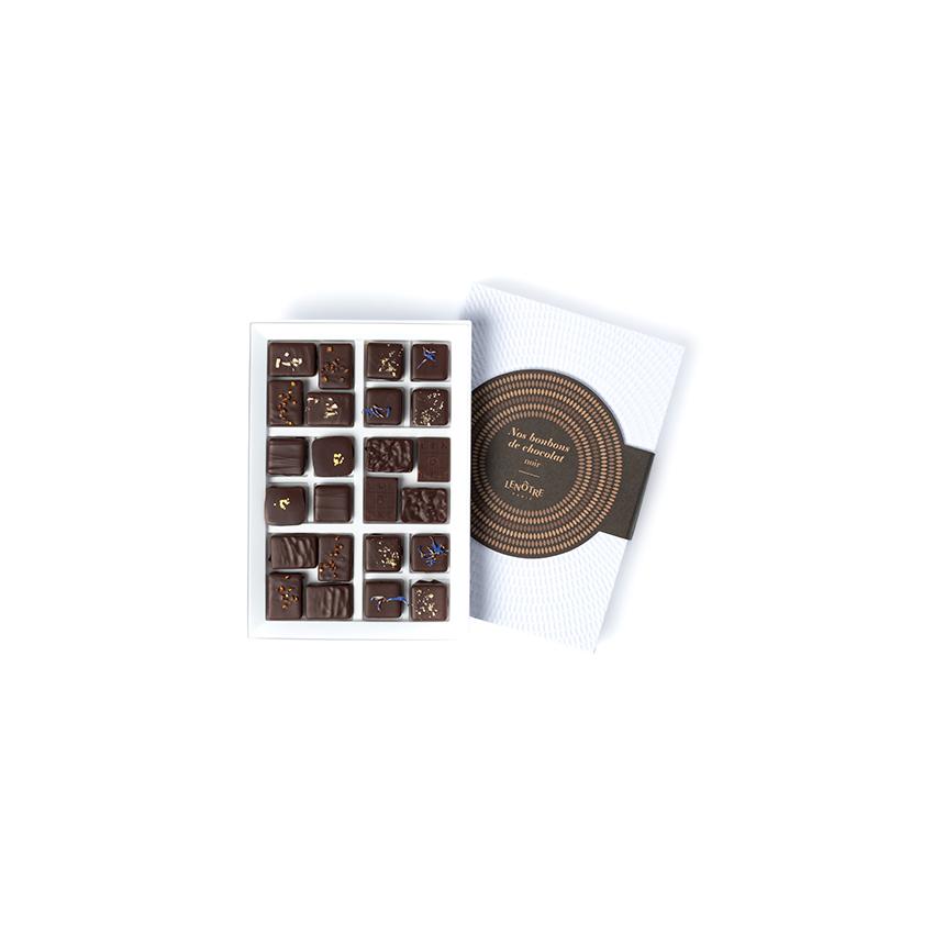 Coffret de 24 bonbons de chocolats noir