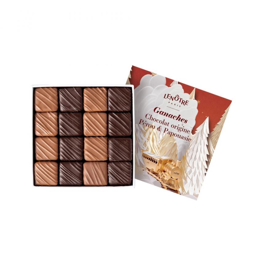 Coffret de 16 Ganaches 100% origine Pérou et Papouasie