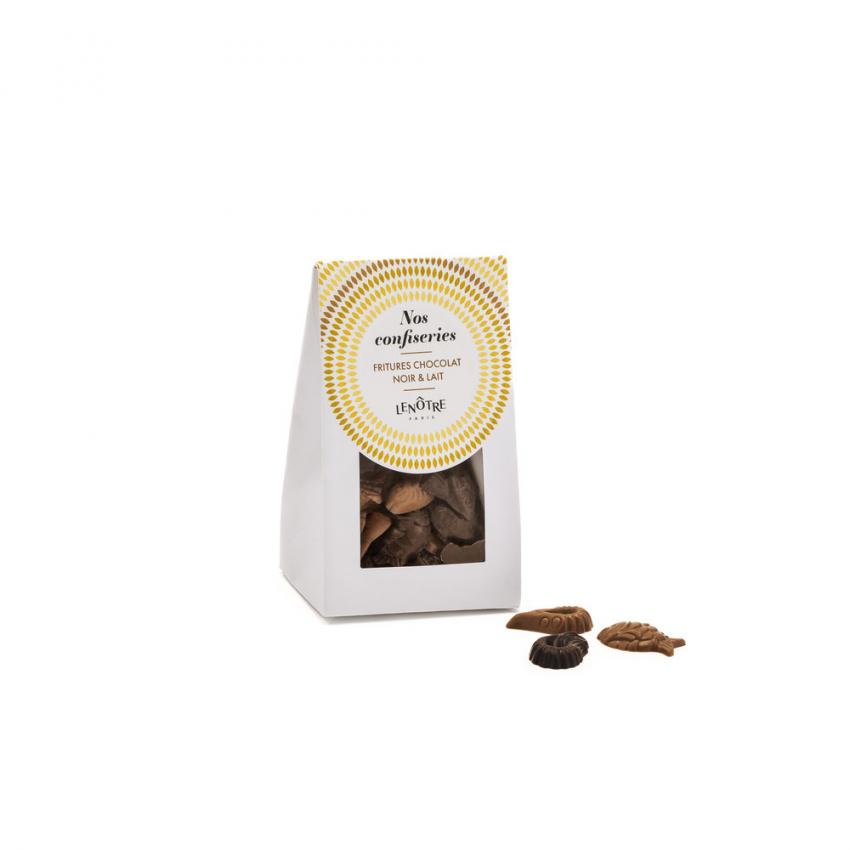 Sachet de fritures, chocolat lait et noir 150 g