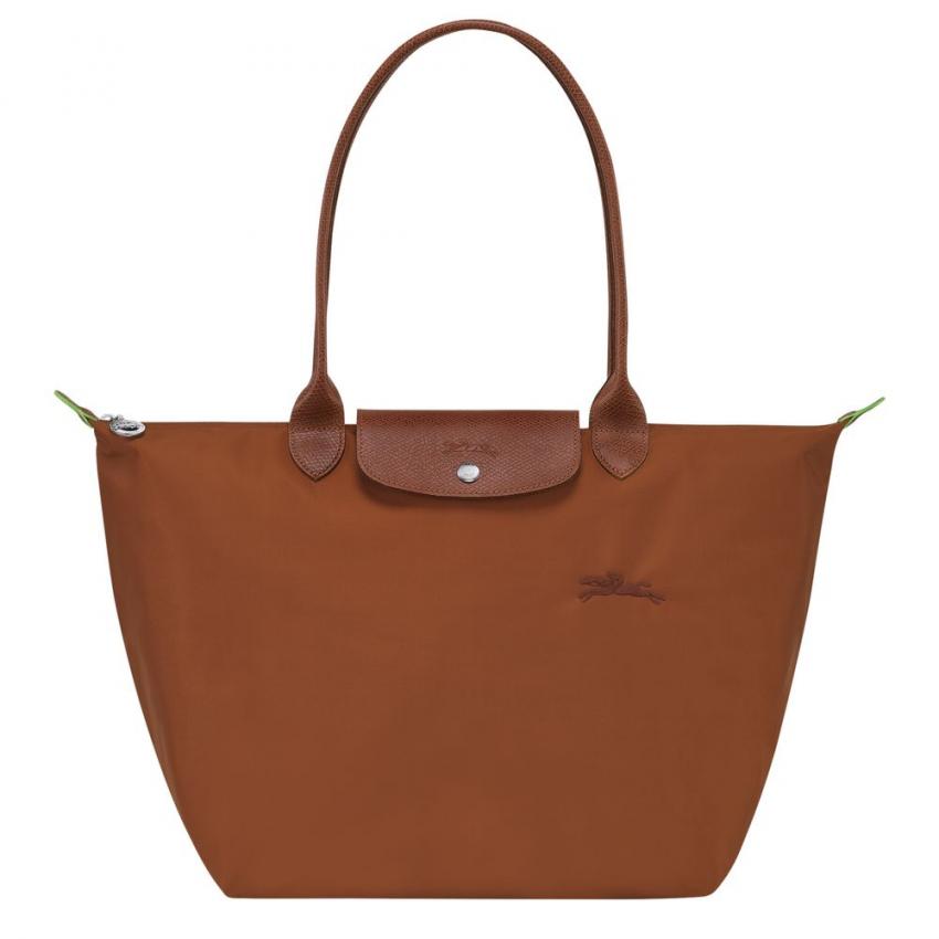 Sac shopping L Le Pliage Green coloris cognac