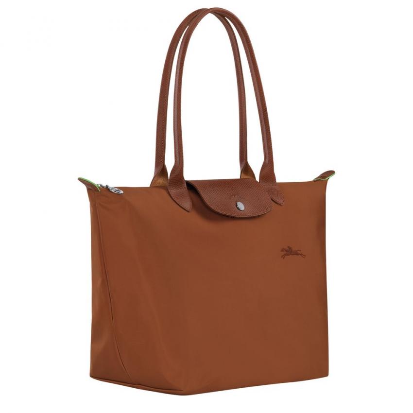 Sac shopping L Le Pliage Green coloris cognac