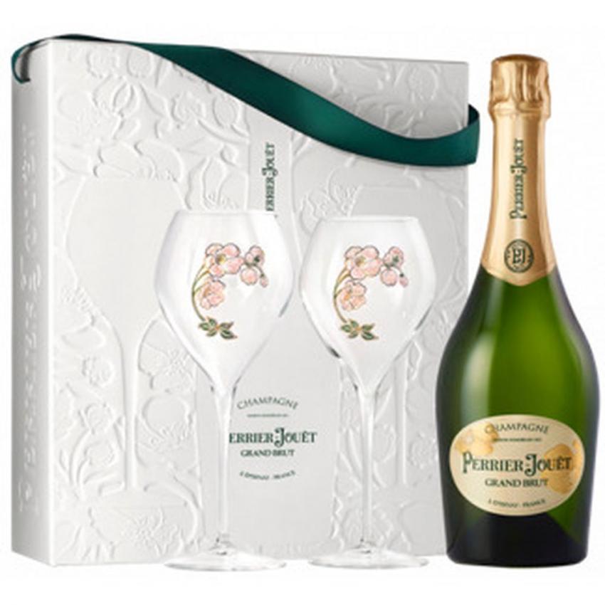 Perrier Jouet Coffret Grand Brut 2 flûtes
